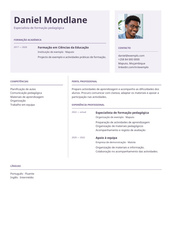 Exemplo Pedagogia: Identidade e formação em faixa · Competências laterais