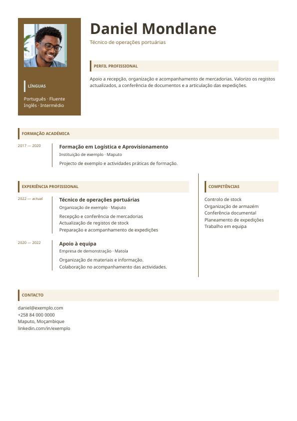 Exemplo Terminal: Identidade com apoio lateral · Formação transversal